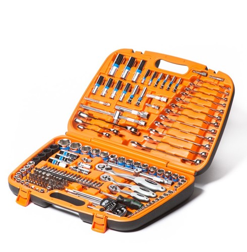 סט בוקסות ומפתחות משולב 1/2 3/8 1/4 162 חלקים KING TOOLS דגם 1126426