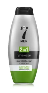 נקה 7 לגבר שמפו + מרכך 2 ב-1 750 מ"ל