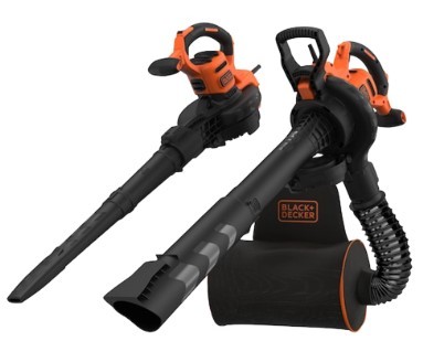 מפוח אוויר ושואב עלים חשמלי Black+Decker BEBLV300 3000W