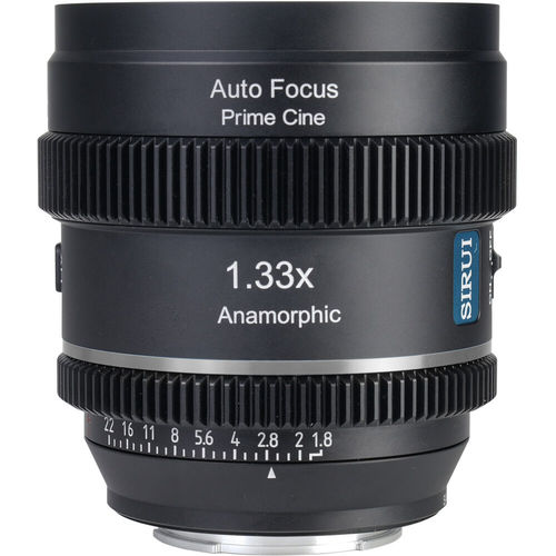 עדשה אנמורפית אוטופוקוס Sirui 20mm T1.8 1.33x S35 Autofocus Anamorphic (Nikon Z, Neutral Flares)