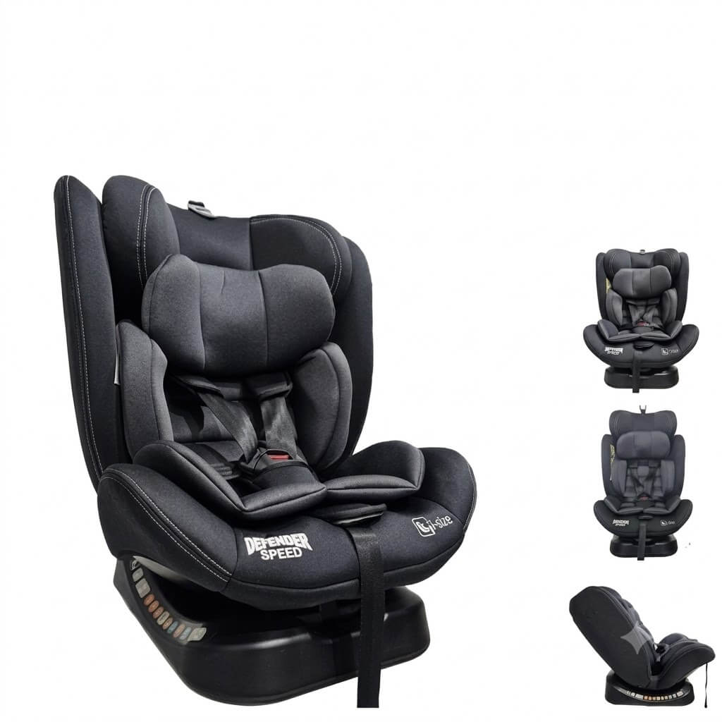 כיסא בטיחות Defender Speed שחור אפור Baby Michel