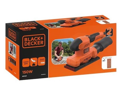מלטשת רוטטת Black+Decker BEW220-QS 150W