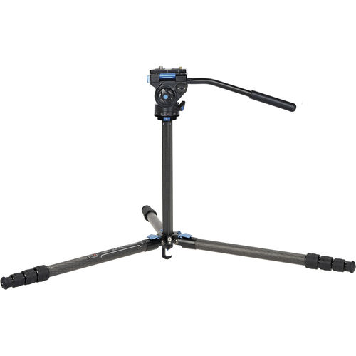 חצובת וידאו סיבי פחמן - Sirui ST124 4-Section Carbon Fiber Tripod & VA-5 X Fluid Head Kit