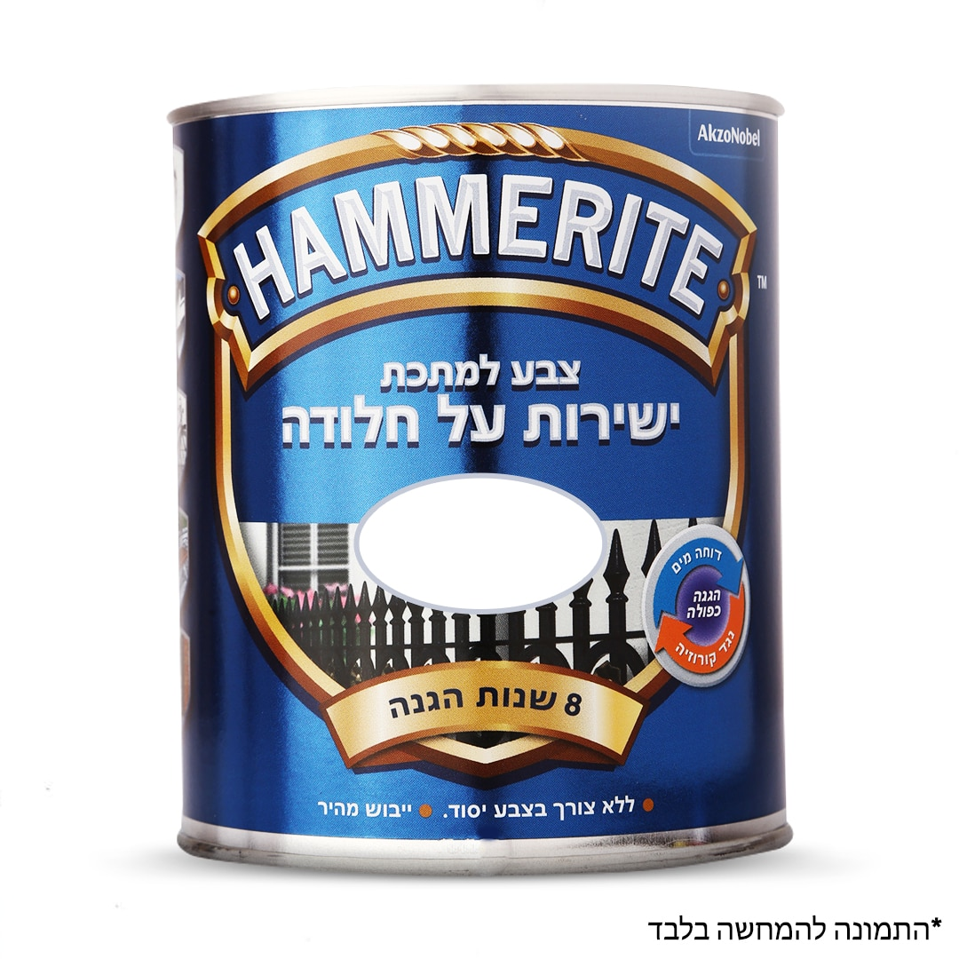 המרייט צבע למתכת בגימור חלק - 250 מ"ל - במגוון צבעים לבחירה