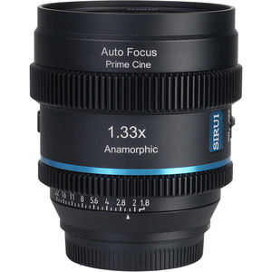 עדשה אנמורפית אוטופוקוס Sirui 20mm T1.8 1.33x S35 AF Anamorphic Lens (Sony E, Blue Flares)