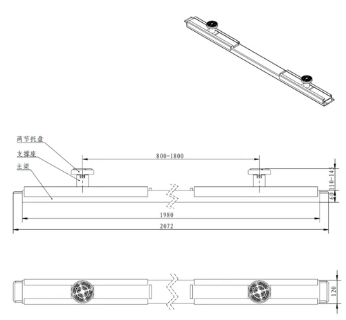 גשר להרמת מסחריות לליפט מספריים KARNAF  PL-SUV STAND-