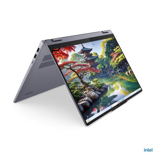 Lenovo IdeaPad 5 2-in-1 16IAL10 with Intel Ultra 7 255H, 16GB LPDDR5x memory, 1TB SSD and 16-inch WUXGA touch display.