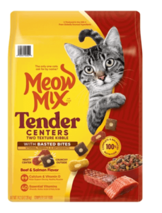 מיאו מיקס לחתולים בקר וסלמון 6.44 ק״ג – Meow Mix | מולי חיות מחמד