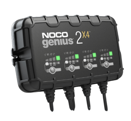 בוסטר וסוללת גיבוי GENIUS 2X4 – טעינה חכמה לכל סוגי הסוללות