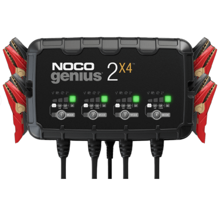 בוסטר וסוללת גיבוי GENIUS 2X4 – טעינה חכמה לכל סוגי הסוללות