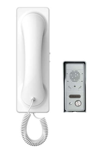 אינטרקום טלפון דיגיטלי + פאנל חיצוני מוגן מים RL-3212B לבן/אפור KDigital