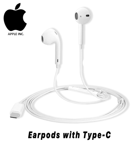 אוזניות ‏חוטיות Apple EarPods (USB-C) MTJY3ZM/A 