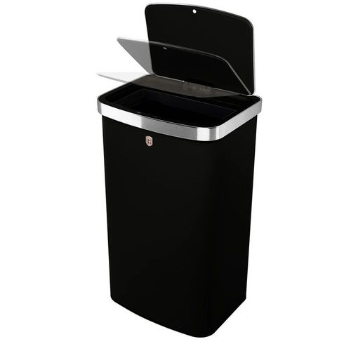פח חכם מעוצב 60 ליטר שחור רוז Berlinger Haus BH9796