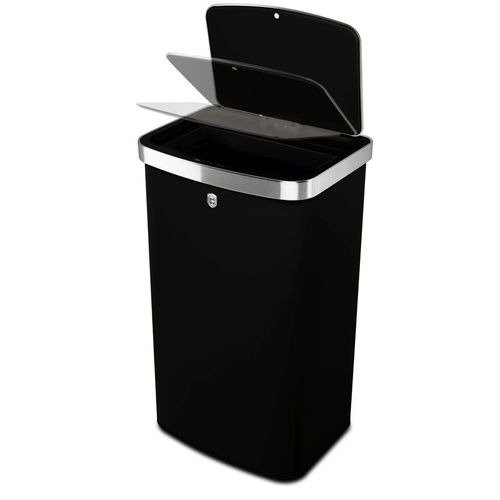 פח חכם מעוצב 60 ליטר שחור Berlinger Haus BH9795