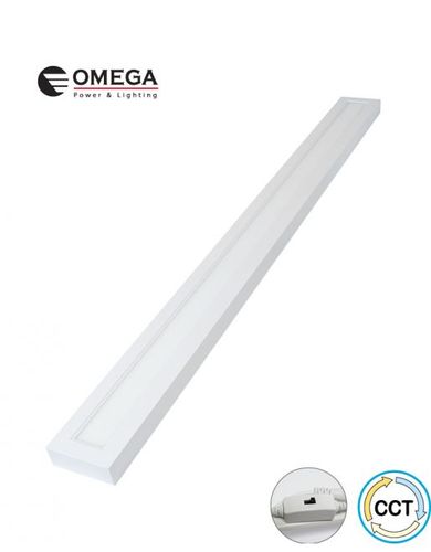 פאנל לד על הטיח 50W מסגרת לבנה גוון אור משתנה 10X120 CCT אומגה