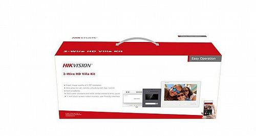 קיט אינטרקום Hikvision דו גידי תחת הטיח דגם DS-KIS704EY-ACF2/Al מבית HikVision