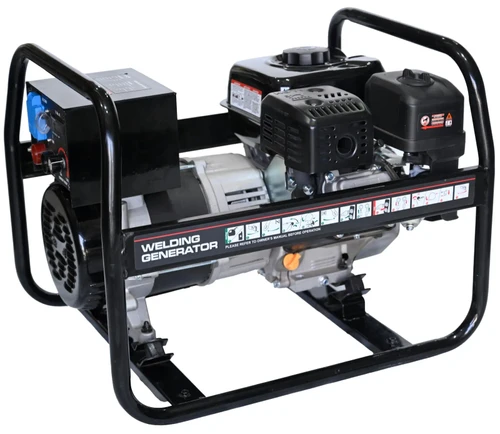 גנרטור ריתוך TECHNUP TUP 130 A-W עם מנוע בנזין, שלדת מתכת חזקה ויחידת ריתוך משולבת לעבודות שטח