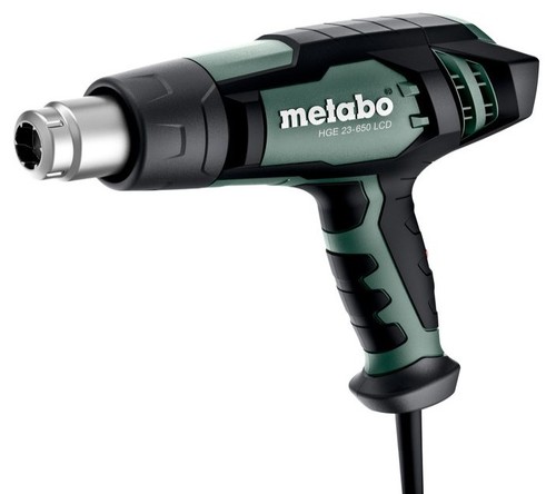 אקדח\מפזר חום 2300W+ אביזרים דגם HGE 23-650 LCD מבית METABO