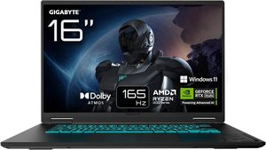 מחשב נייד GIGABYTE A16 Pro 3th AMD Ryzen AI 7 260 32GB DDR5 1TB Nvme RTX 5050 8GB GDDR7 IPS 165Hz 