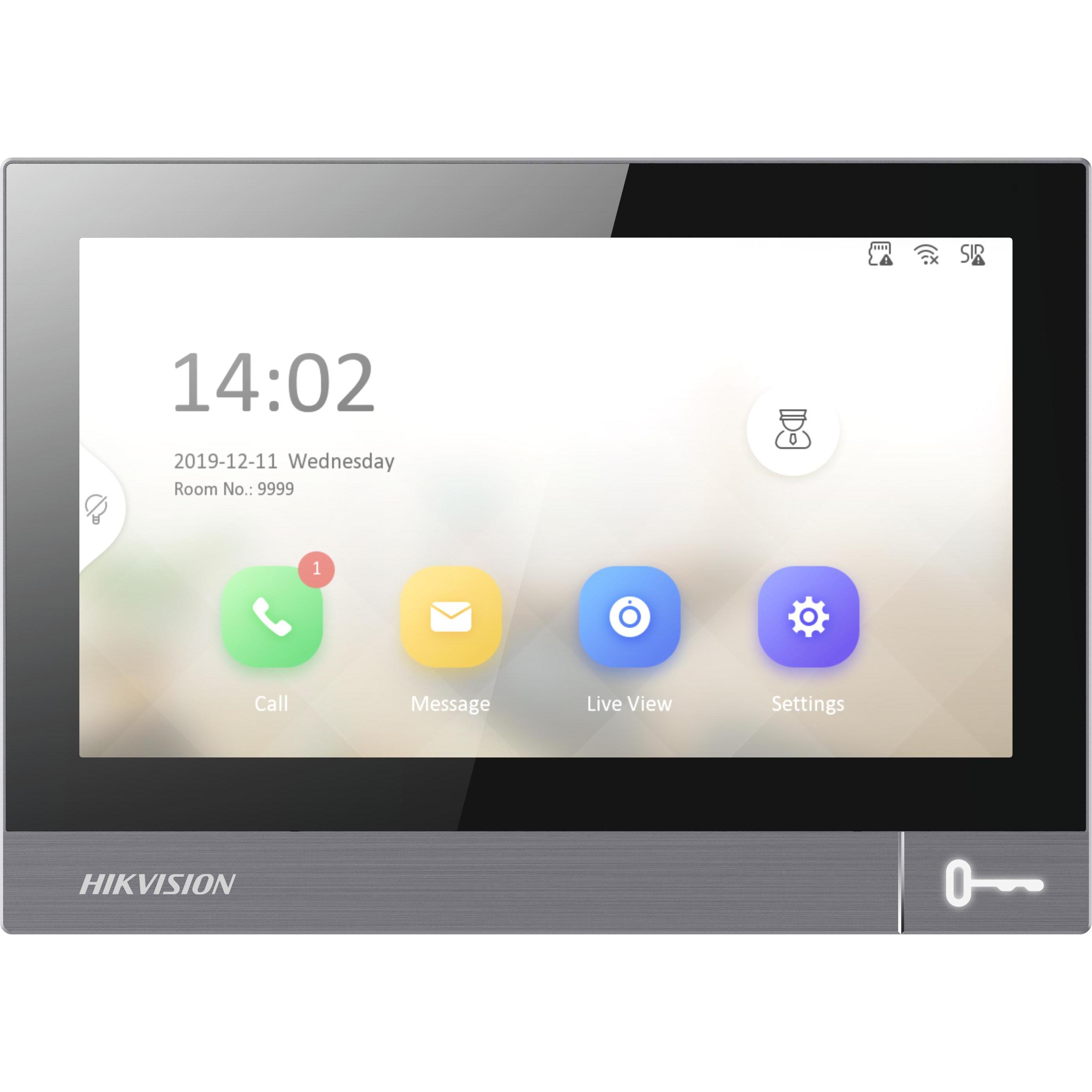 תחנה פנימית 7 אינץ דגם DS-KH8381-WTE1 מבית HikVision