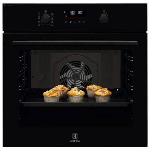 תנור בנוי פירוליטי 72 ליטר Electrolux EOP5322K זכוכית שחורה |  אלקטרולוקס