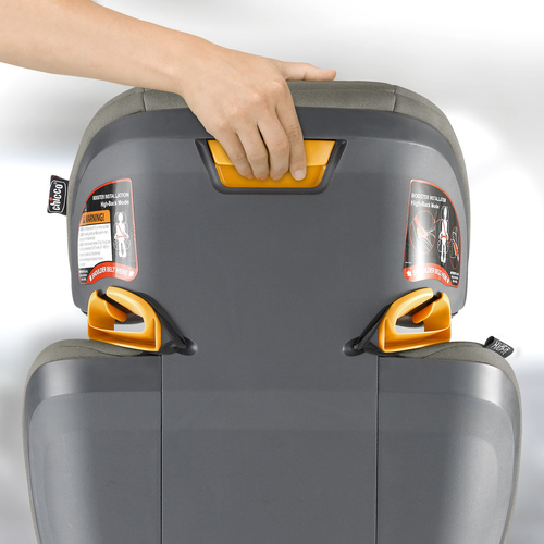 בוסטר קידפיט קלירטקס פלוס Kidfit Cleartex Plus עם ריפוד נטול כימיכלים, איזופיקס ומתקני כוס גמישים - אפור Drift