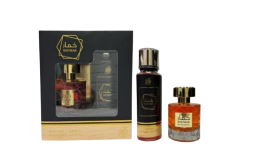 Wadi Al Khaleej Khumar Gift Set 100ML EDP + 250ML Body Mist מארז וואדי אל קאליז' קומאר יוניסקס