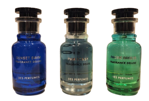 Fragrance Deluxe Des Perfumes 3x30ML EDP מארז 3 בשמי פרגרנס דלוקס יוניסקס
