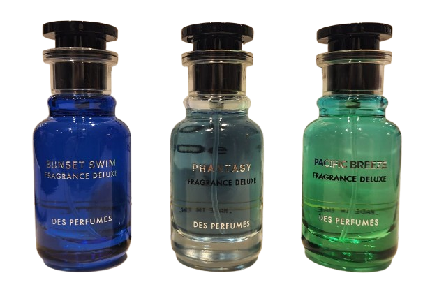 Fragrance Deluxe Des Perfumes 3x30ML EDP מארז 3 בשמי פרגרנס דלוקס יוניסקס