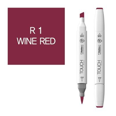 טוש דו צדדי מכחול Touch -Wine Red R 1