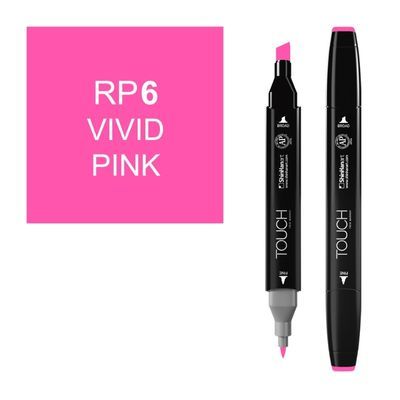 טוש דו צדדי Touch -Vivid Pink RP 6
