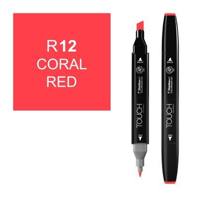 טוש דו צדדי Touch -Coral Red R 12