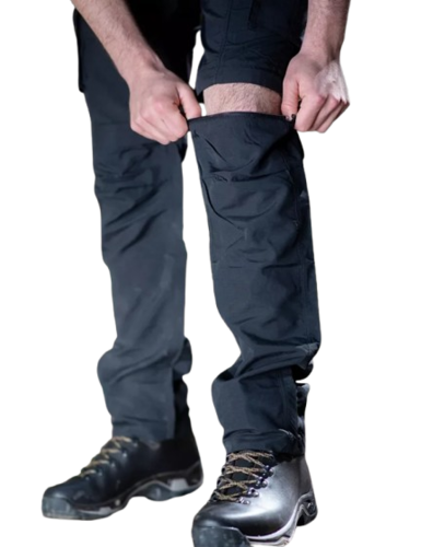 מכנס טיולים מתקצר לגבר Felix אפור - Outdoor Revolution
