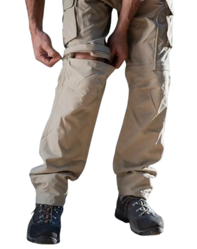 מכנס טיולים מתקצר לגבר Felix בז' - Outdoor Revolution