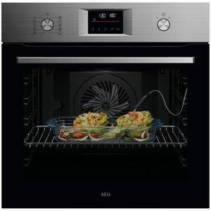 תנור בנוי פירוליטי 71 ליטר AEG ABS65421M SurroundCook נירו