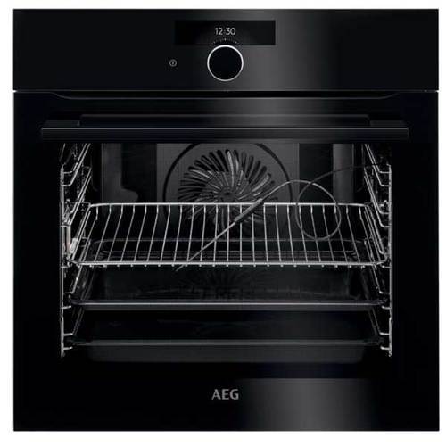 תנור בנוי פירוליטי 71 ליטר AEG BPK294733B Horizon שחור אאג