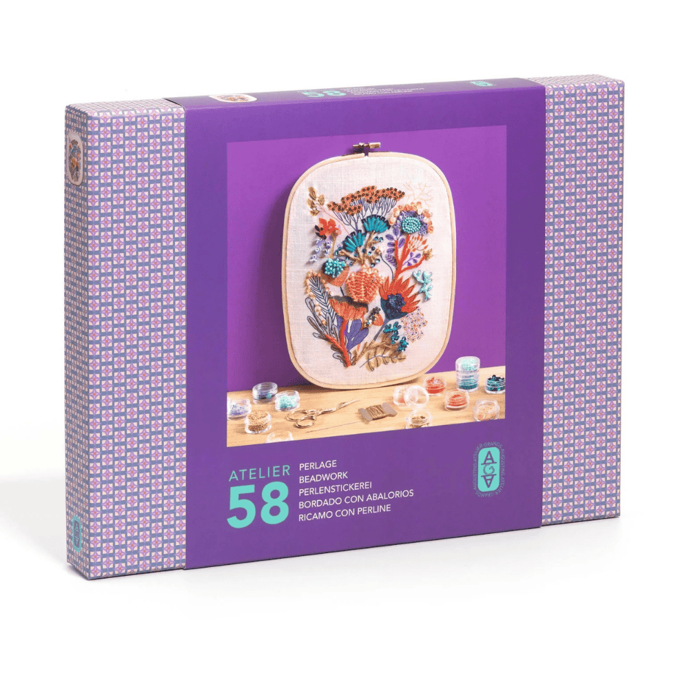 סדנת אמן 58 רקמת חרוזים ופאייטים - DJECO