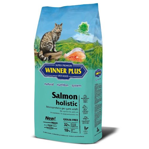 Winner Plus Salmon Holistic 2kg – SUPER PREMIUM Holistic Cat Food | Monoprotein Salmon, Grain Free