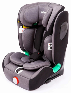 כיסא בטיחות ובוסטר לרכב i-Max R129 עם חיבור איזופיקס ומצבי שכיבה ישיבה - אפור