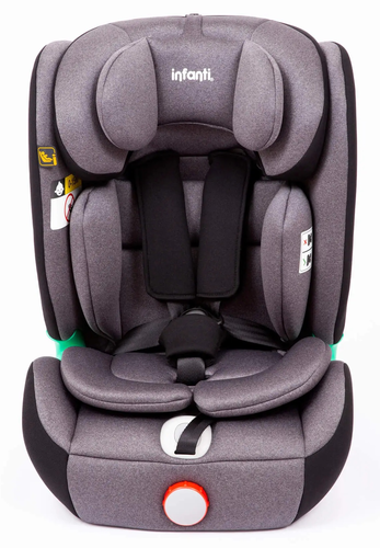 כיסא בטיחות ובוסטר לרכב i-Max R129 עם חיבור איזופיקס ומצבי שכיבה ישיבה - אפור