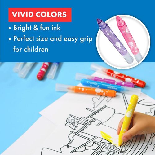 טושי ג'מבו COLOR PEPS לתינוקות בגילאי שנה + ( 12 צבעים)