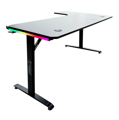 שולחן גיימינג פינתי שמאלי DRAGON TL RGB מבט צד