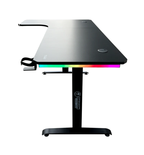 שולחן גיימינג פינתי שמאלי DRAGON TL RGB מבט צד
