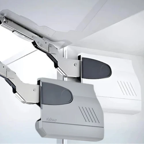 מנגנון קלפה למטבח בלום 29, טריקה שקטה BLUM HK AVENTOS (לבן / אפור)