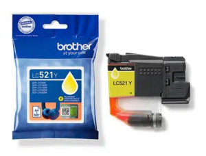 ראש דיו צהוב מקורי Brother LC521Y