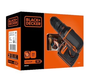 מקדחה/מברגה ללא פחמים Black+Decker BDCDC18