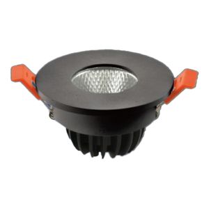 שקוע לד עגול מוגן שחור LEDON LATINA 7.5cm CCT 8W COB