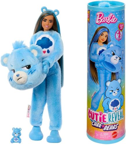 בובת ברבי סדרת Cutie מסדרת דובוני אכפת לי עם 10 הפתעות - קוטרית