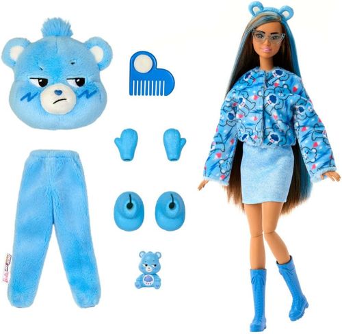 בובת ברבי סדרת Cutie מסדרת דובוני אכפת לי עם 10 הפתעות - קוטרית