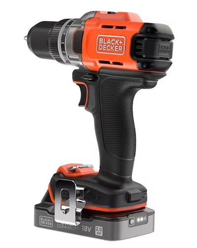מברגה/מקדחת פטיש Black+Decker BCD383D1XC-QW